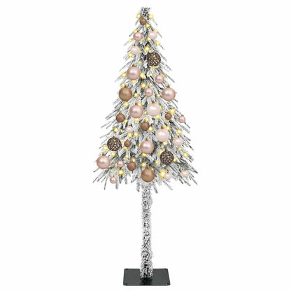 Christmas Tree with 150 LEDs White 47.2" PE and Steel