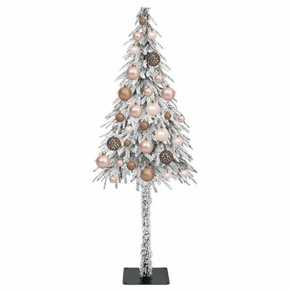 Christmas Tree with 150 LEDs White 47.2" PE and Steel