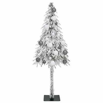 Christmas Tree with 150 LEDs White 47.2" PE and Steel