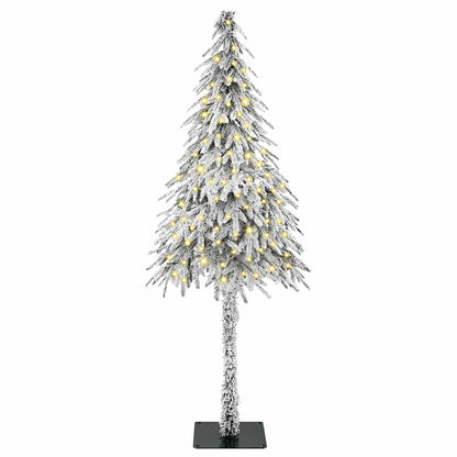 Christmas Tree with 150 LEDs White 59.1" PE and Steel