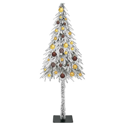 Christmas Tree with 150 LEDs White 59.1" PE and Steel