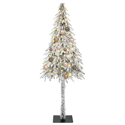 Christmas Tree with 150 LEDs White 59.1" PE and Steel
