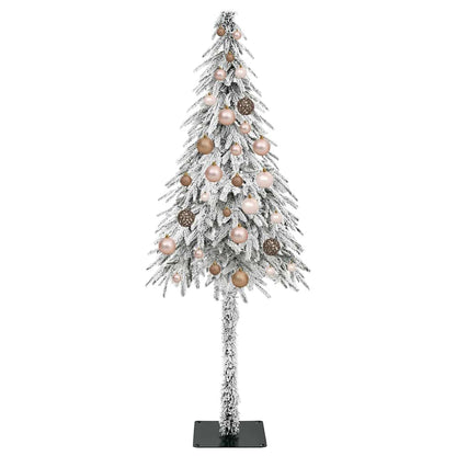 Christmas Tree with 150 LEDs White 59.1" PE and Steel