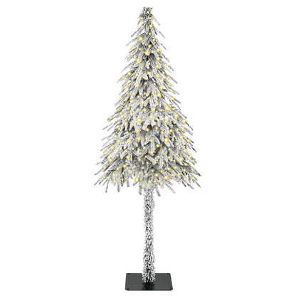 Christmas Tree with 300 LEDs White 70.9" PE and Steel