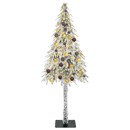 Christmas Tree with 300 LEDs White 70.9" PE and Steel