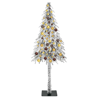 Christmas Tree with 300 LEDs White 70.9" PE and Steel