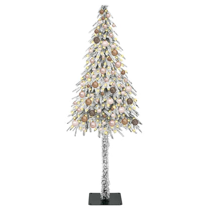 Christmas Tree with 300 LEDs White 70.9" PE and Steel