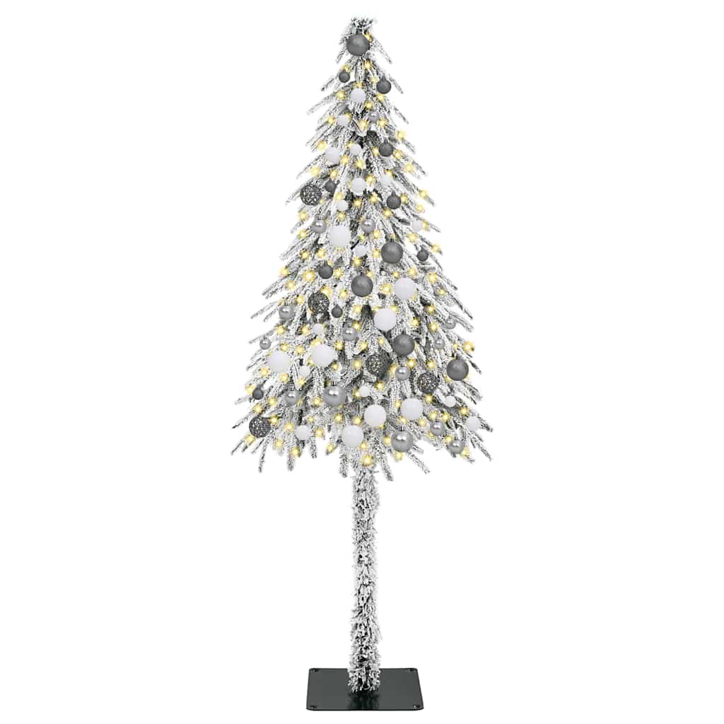 Christmas Tree with 300 LEDs White 70.9" PE and Steel