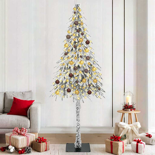 Christmas Tree with 300 LEDs White 82.7" PE and Steel