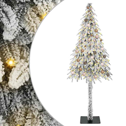 Christmas Tree with 300 LEDs White 82.7" PE and Steel