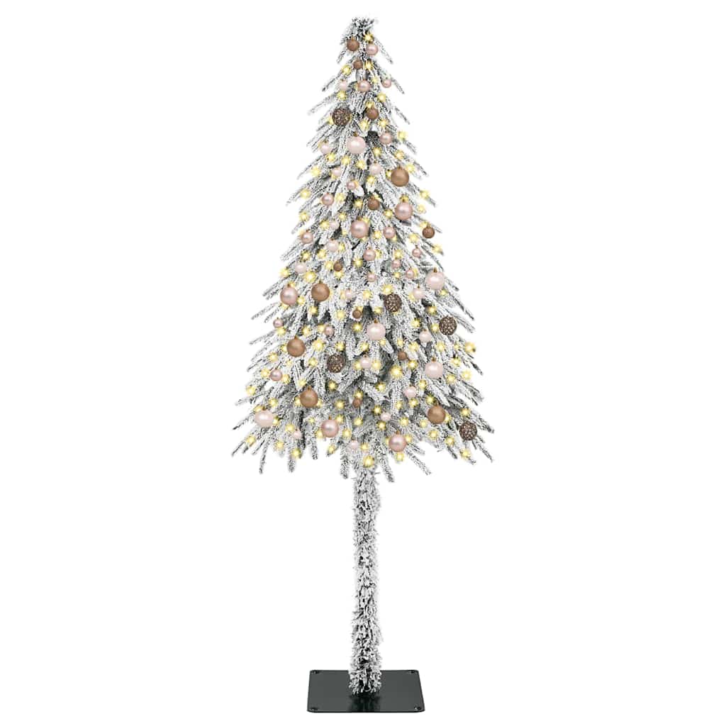 Christmas Tree with 300 LEDs White 82.7" PE and Steel