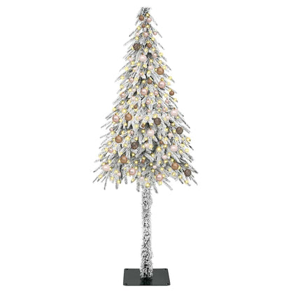 Christmas Tree with 300 LEDs White 82.7" PE and Steel