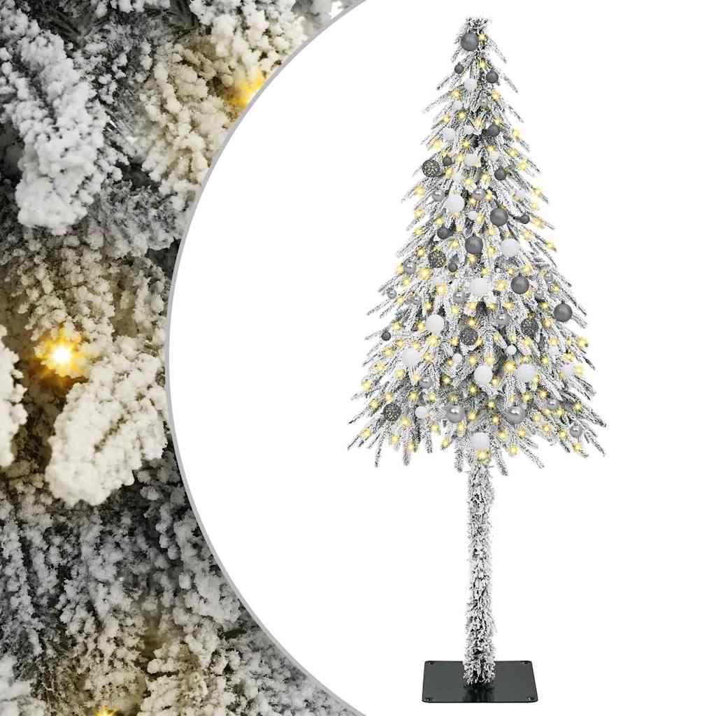 Christmas Tree with 300 LEDs White 82.7" PE and Steel