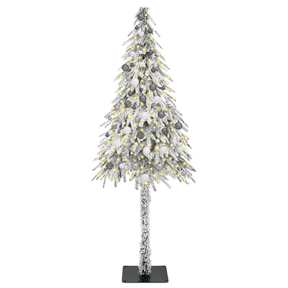 Christmas Tree with 300 LEDs White 82.7" PE and Steel