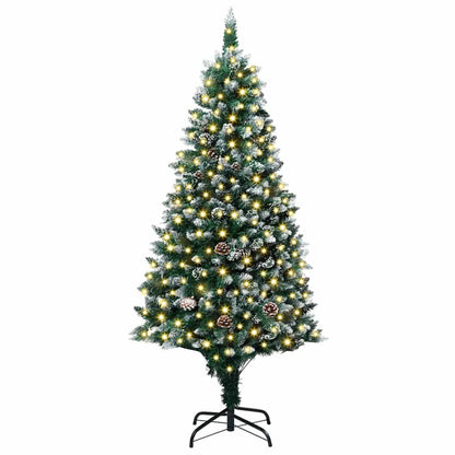 Artificial Christmas Tree Green 70.9" PVC and Steel and Plastic