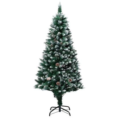 Artificial Christmas Tree Green 70.9" PVC and Steel and Plastic