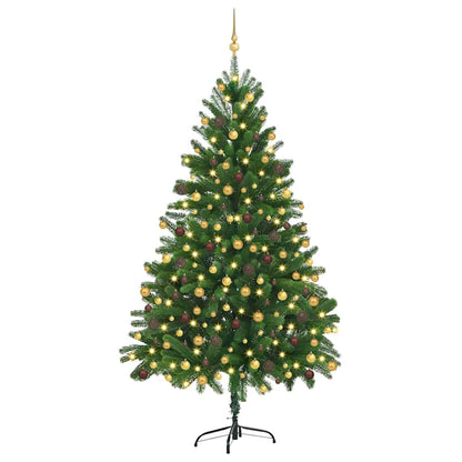 Christmas Tree with 300 LEDs with Stand Green 70.9" PE