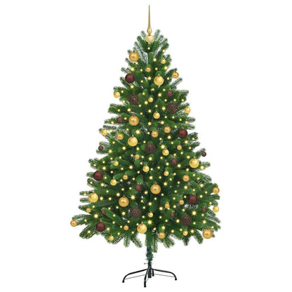 Christmas Tree with 300 LEDs with Stand Green 70.9" PE
