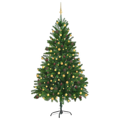 Christmas Tree with 300 LEDs with Stand Green 70.9" PE