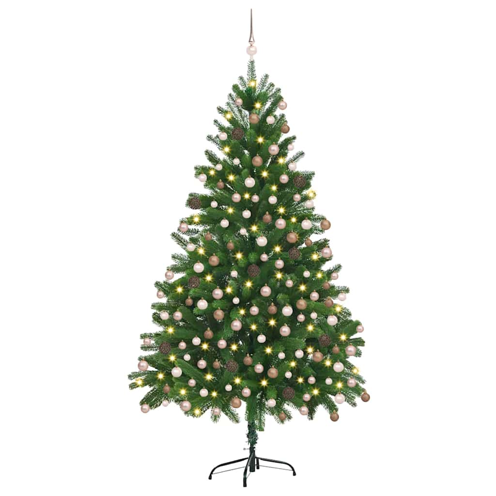 Christmas Tree with 300 LEDs with Stand Green 70.9" PE