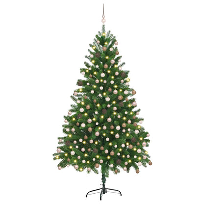 Christmas Tree with 300 LEDs with Stand Green 70.9" PE