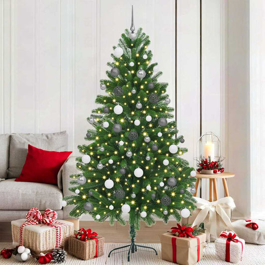 Christmas Tree with 300 LEDs with Stand Green 70.9" PE