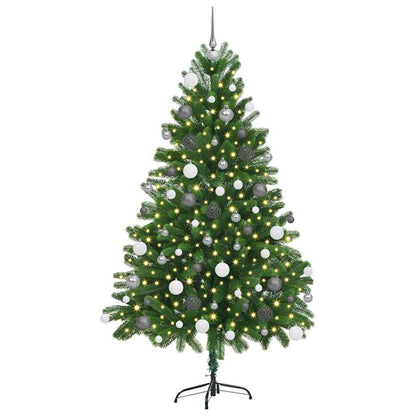 Christmas Tree with 300 LEDs with Stand Green 70.9" PE