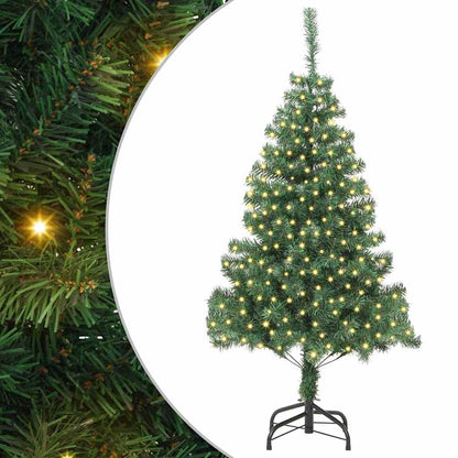 Christmas Tree with 300 LEDs with Stand Green 70.9" PVC