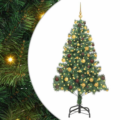 Christmas Tree with 300 LEDs with Stand Green 70.9" PVC