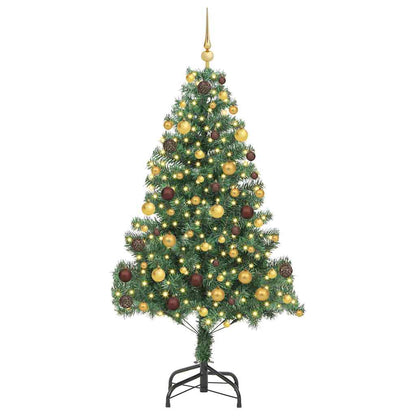 Christmas Tree with 300 LEDs with Stand Green 70.9" PVC