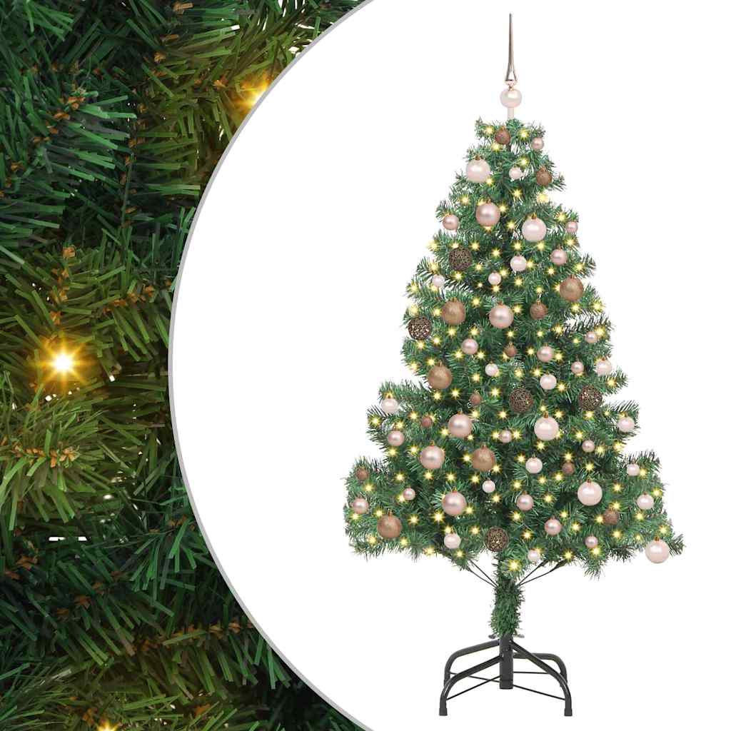 Christmas Tree with 300 LEDs with Stand Green 70.9" PVC