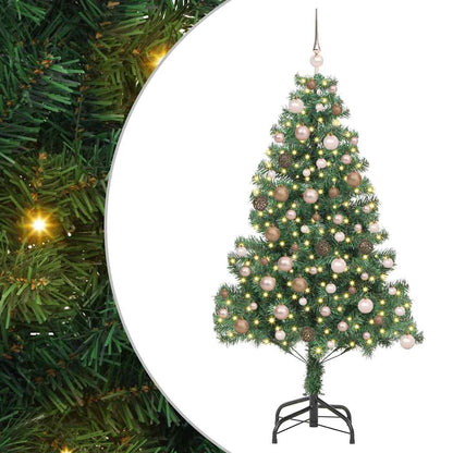 Christmas Tree with 300 LEDs with Stand Green 70.9" PVC