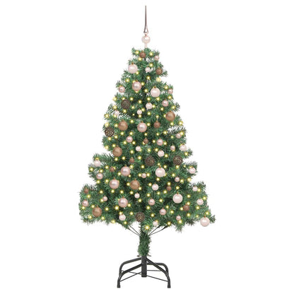 Christmas Tree with 300 LEDs with Stand Green 70.9" PVC