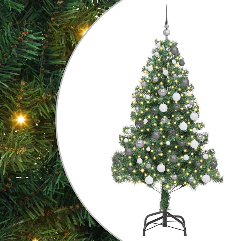 Christmas Tree with 300 LEDs with Stand Green 70.9" PVC