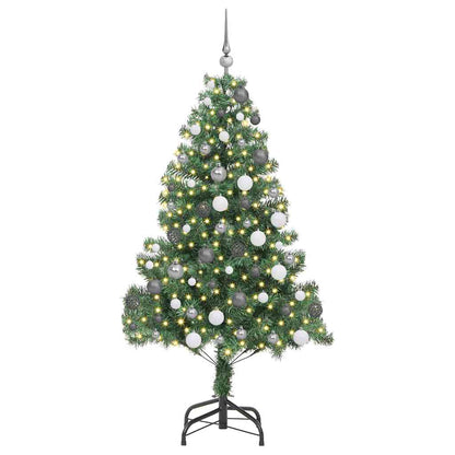 Christmas Tree with 300 LEDs with Stand Green 70.9" PVC