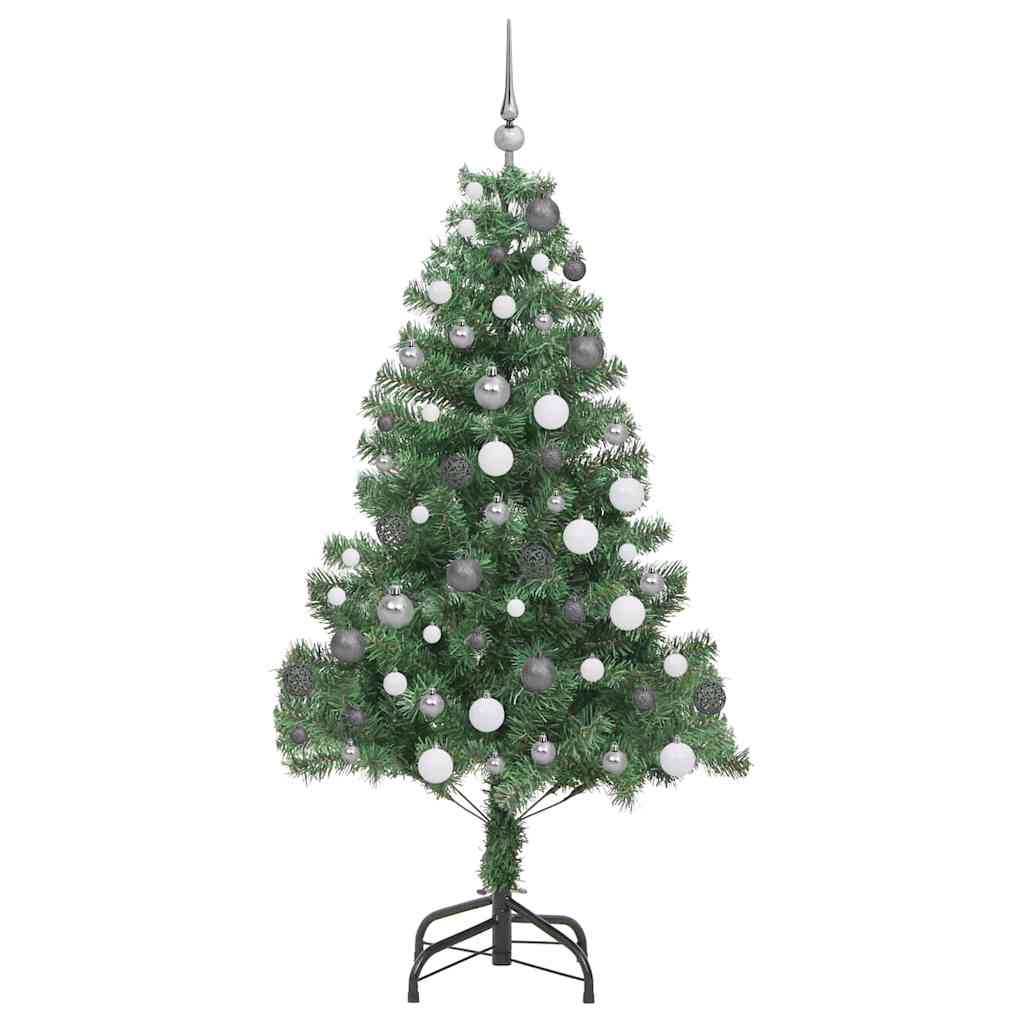 Christmas Tree with 300 LEDs with Stand Green 70.9" PVC