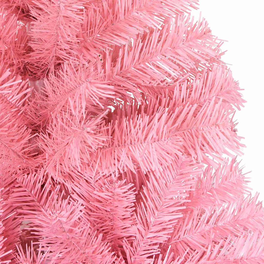 Christmas Tree with 300 LEDs with Stand Pink 70.9" PVC