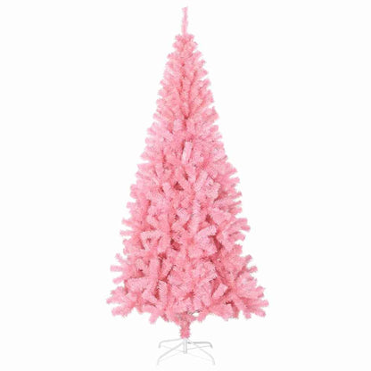 Christmas Tree with 300 LEDs with Stand Pink 70.9" PVC