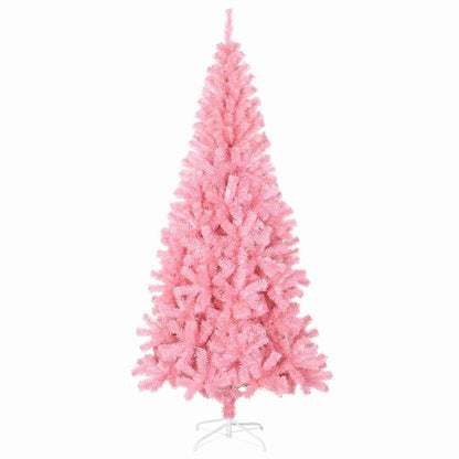 Christmas Tree with 300 LEDs with Stand Pink 70.9" PVC