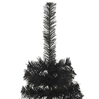 Christmas Tree with 300 LEDs with Stand Black 70.9" PVC