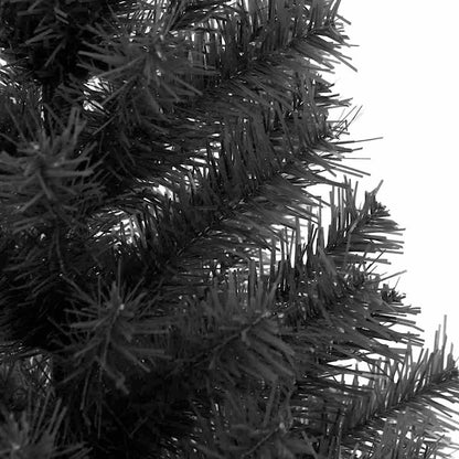 Christmas Tree with 300 LEDs with Stand Black 70.9" PVC