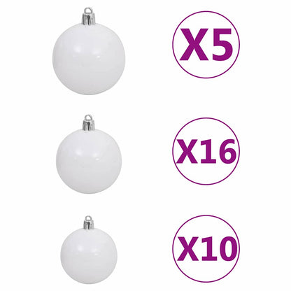 Christmas Tree with 300 LEDs with Stand Black 70.9" PVC