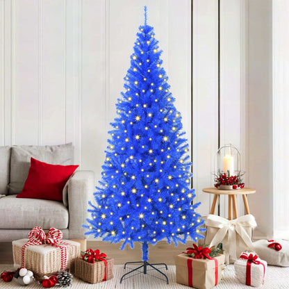 Christmas Tree with 300 LEDs with Stand Blue 70.9" PVC