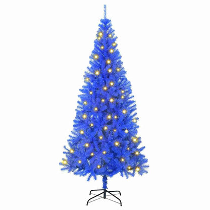 Christmas Tree with 300 LEDs with Stand Blue 70.9" PVC