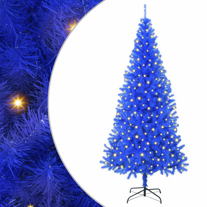 Christmas Tree with 300 LEDs with Stand Blue 70.9" PVC