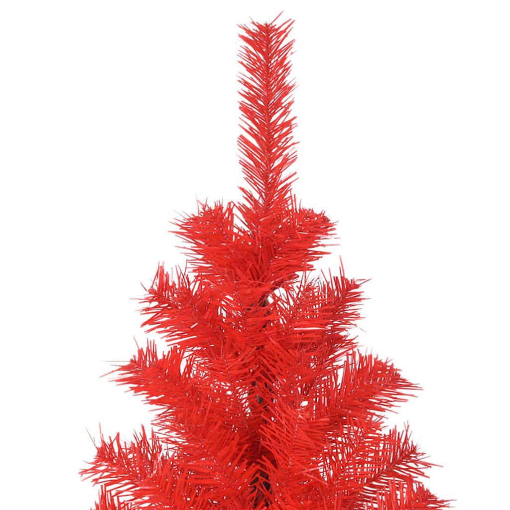 Christmas Tree with 300 LEDs with Stand Red 70.9" PVC