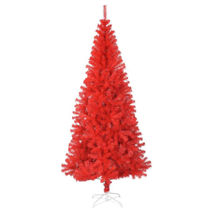 Christmas Tree with 300 LEDs with Stand Red 70.9" PVC