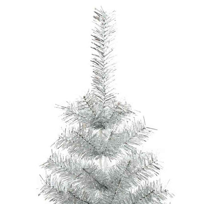 Christmas Tree with 300 LEDs with Stand Silver 70.9" PET