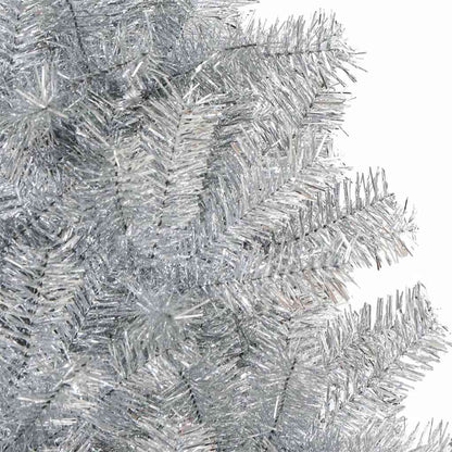 Christmas Tree with 300 LEDs with Stand Silver 70.9" PET