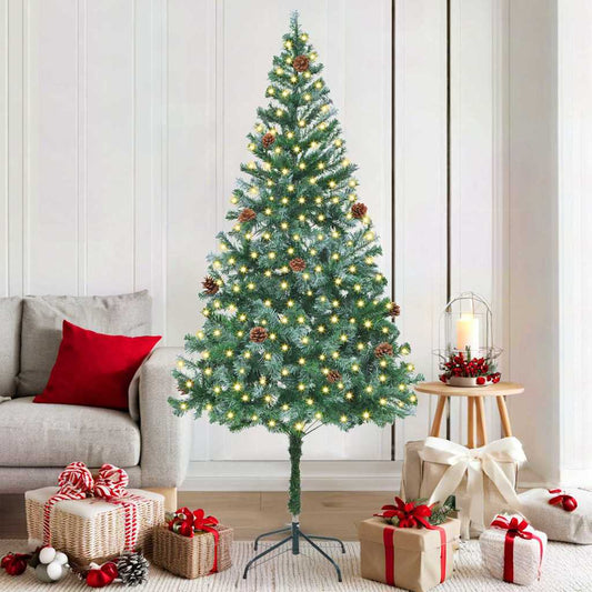 Artificial Christmas Tree with Stand Green 70.9" PVC and Steel